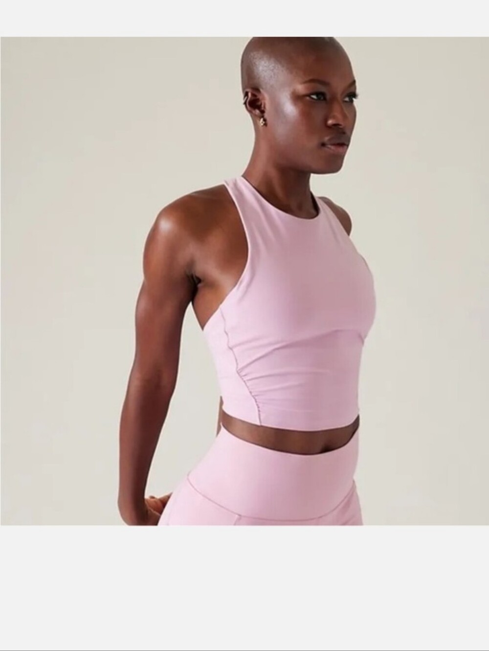Athleta Conscious Twist Crop Lavender Size Small